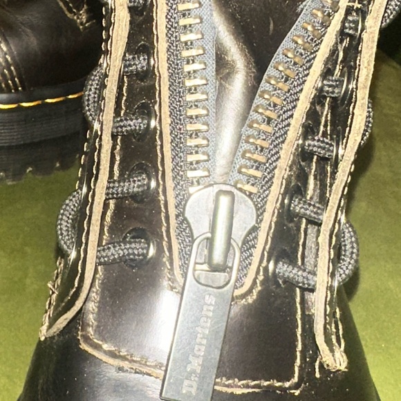 Dr. Martens Brown Leather Combat Boots - Picture 6 of 8